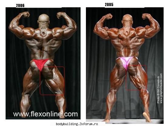 Ronnie Coleman - Comparatie...ronnie 2005 cu ronnie 2006 - culturisti celebri